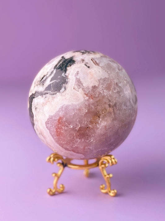 Pink Amethyst Sphere 499NS