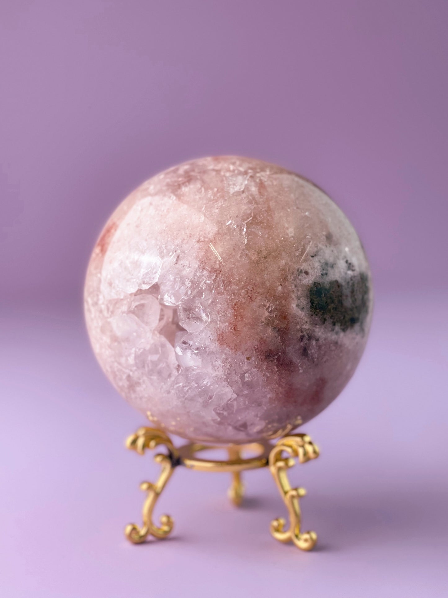 Pink Amethyst Sphere 499PS