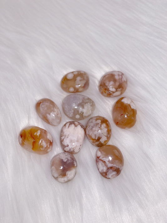 Flower Agate Tumbled Stone
