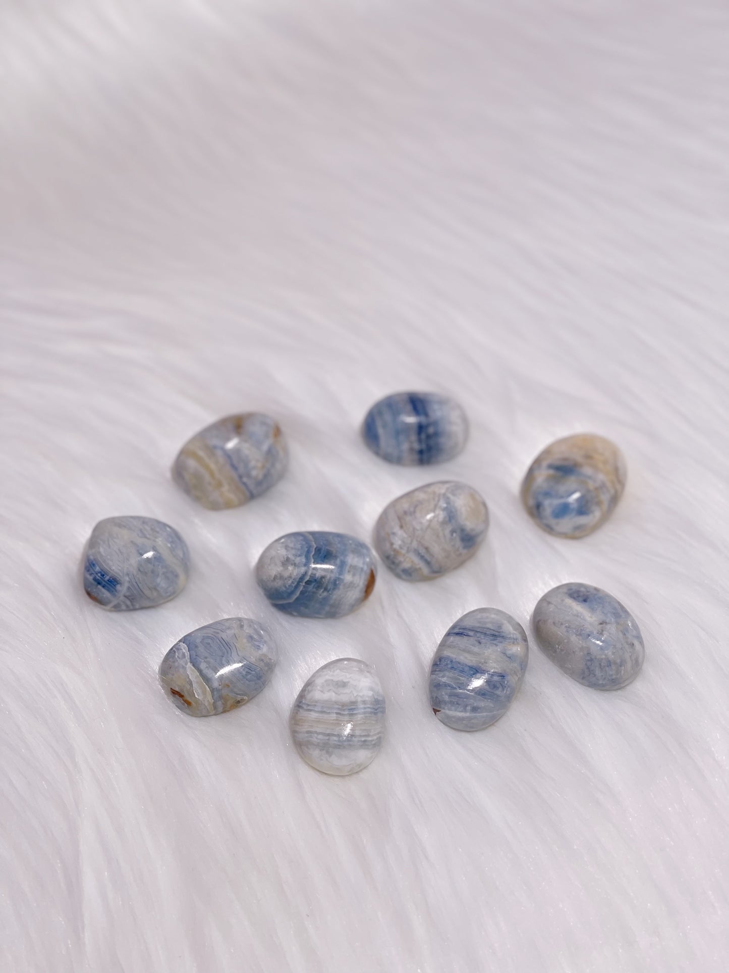 Blue Scheelite Tumbled Stone
