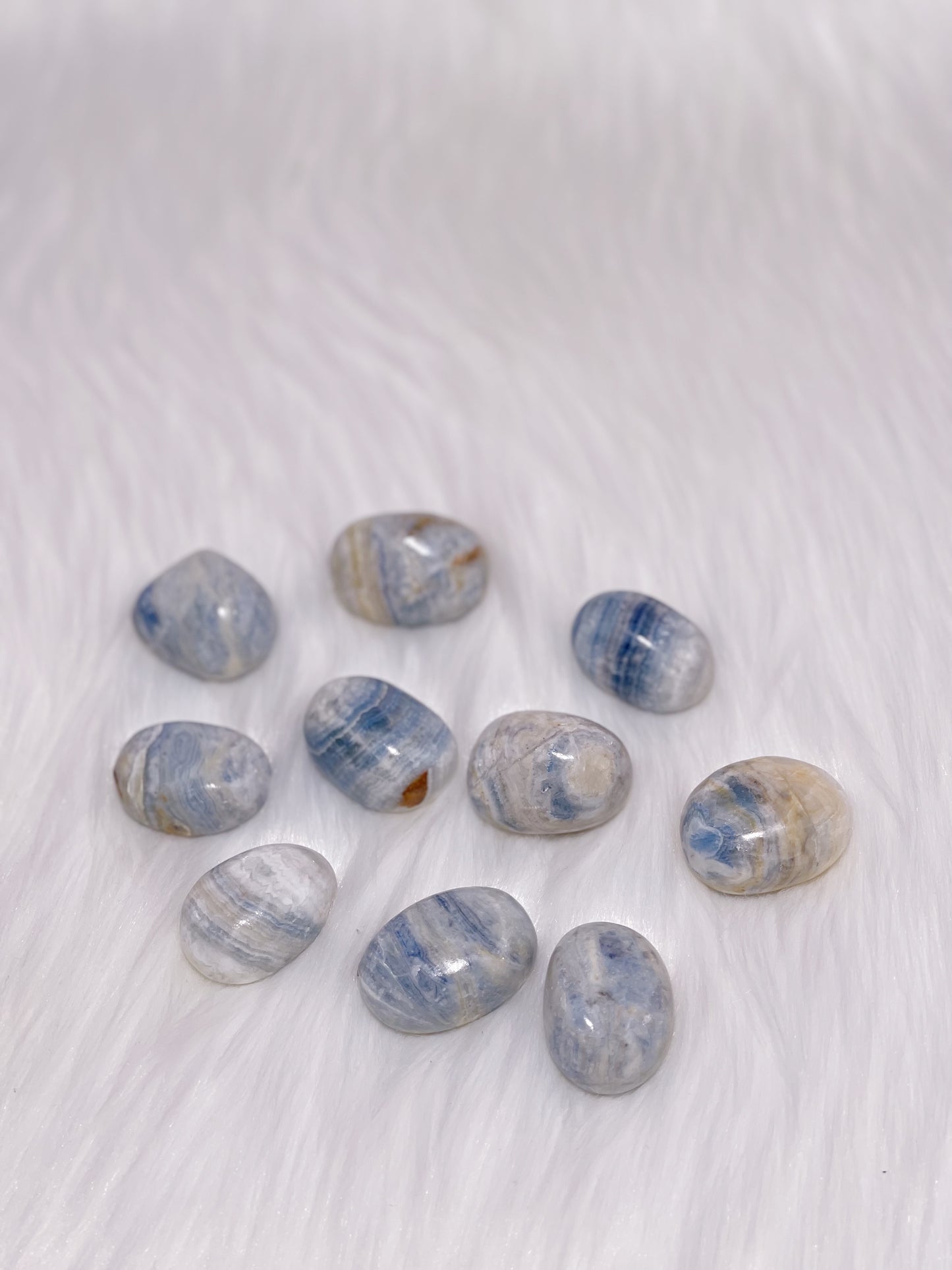 Blue Scheelite Tumbled Stone
