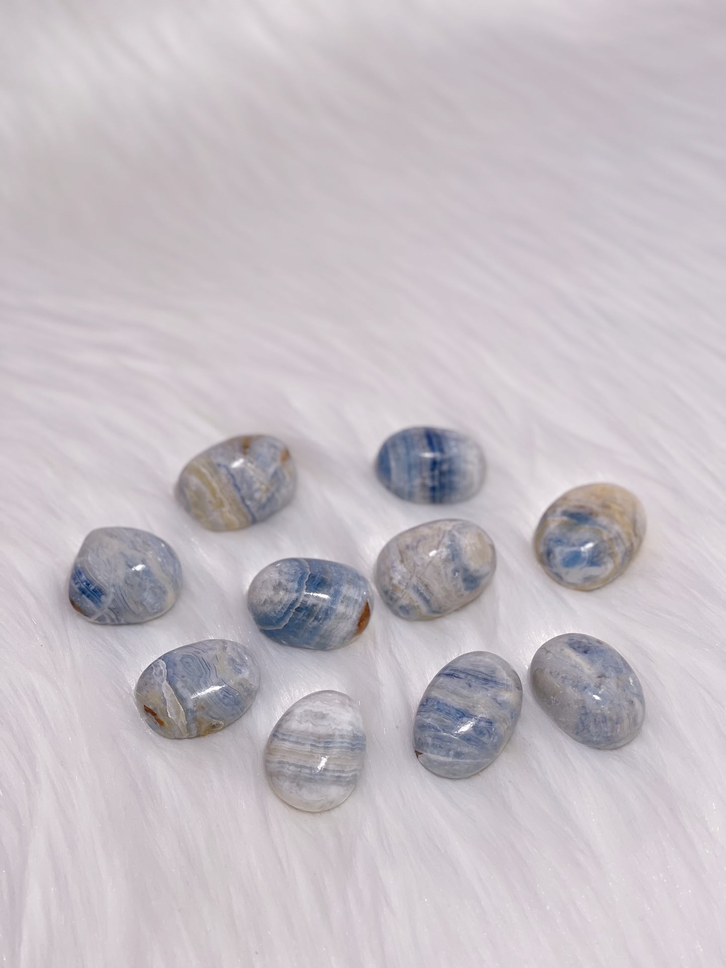 Blue Scheelite Tumbled Stone