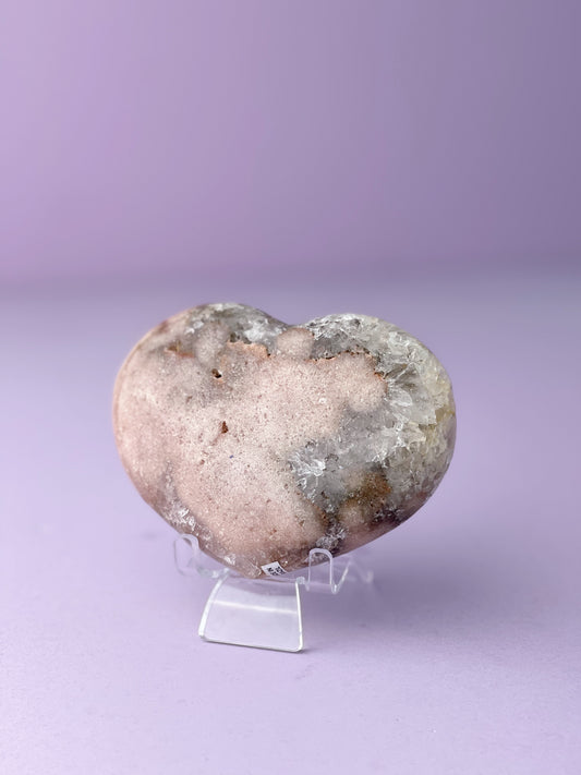 Pink Amethyst Heart 148HM