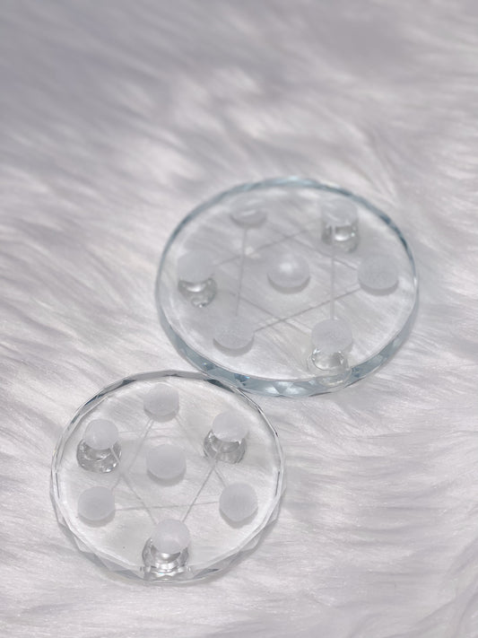 Hexagram Star Glass Sphere Stand