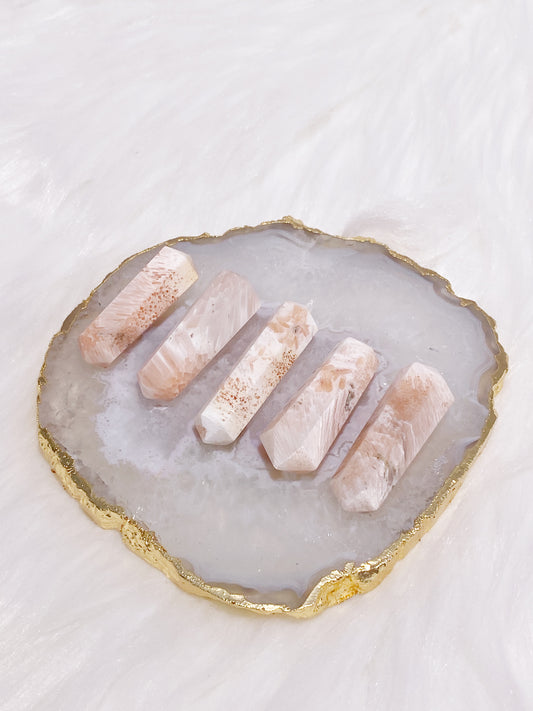 Pink Scolecite Mini Double Terminated Point