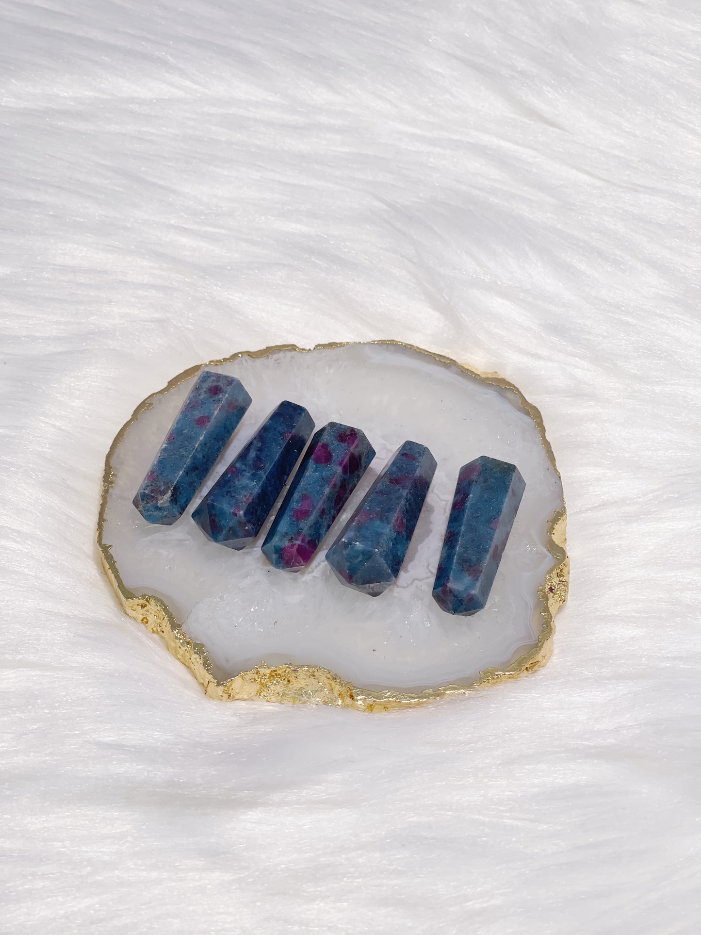 Ruby Kyanite Mini Double Terminated Point