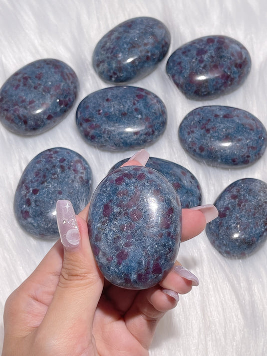 Ruby Kyanite Palmstones