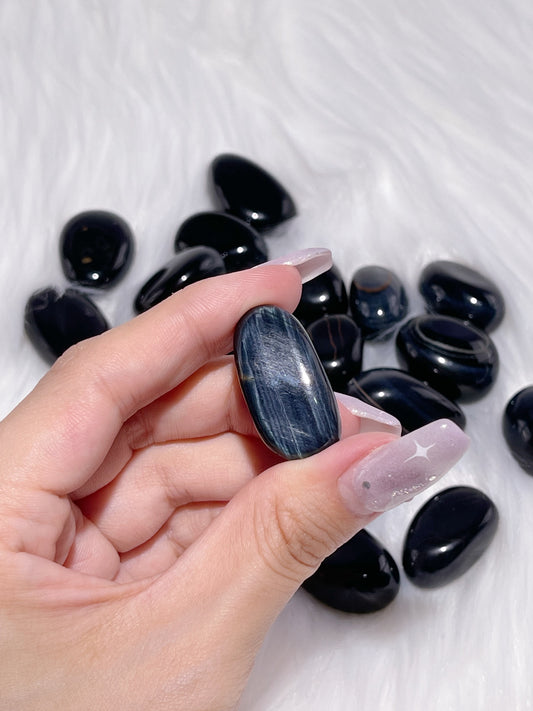 Blue Tiger's Eye Tumbled Stone