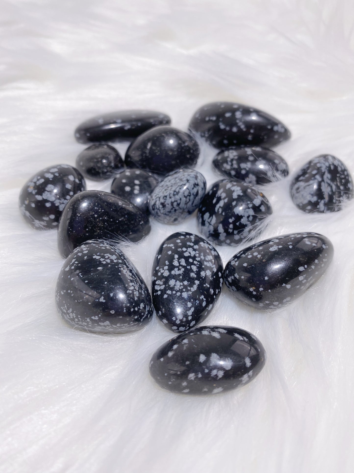 Snowflake Obsidian Tumbled Stone