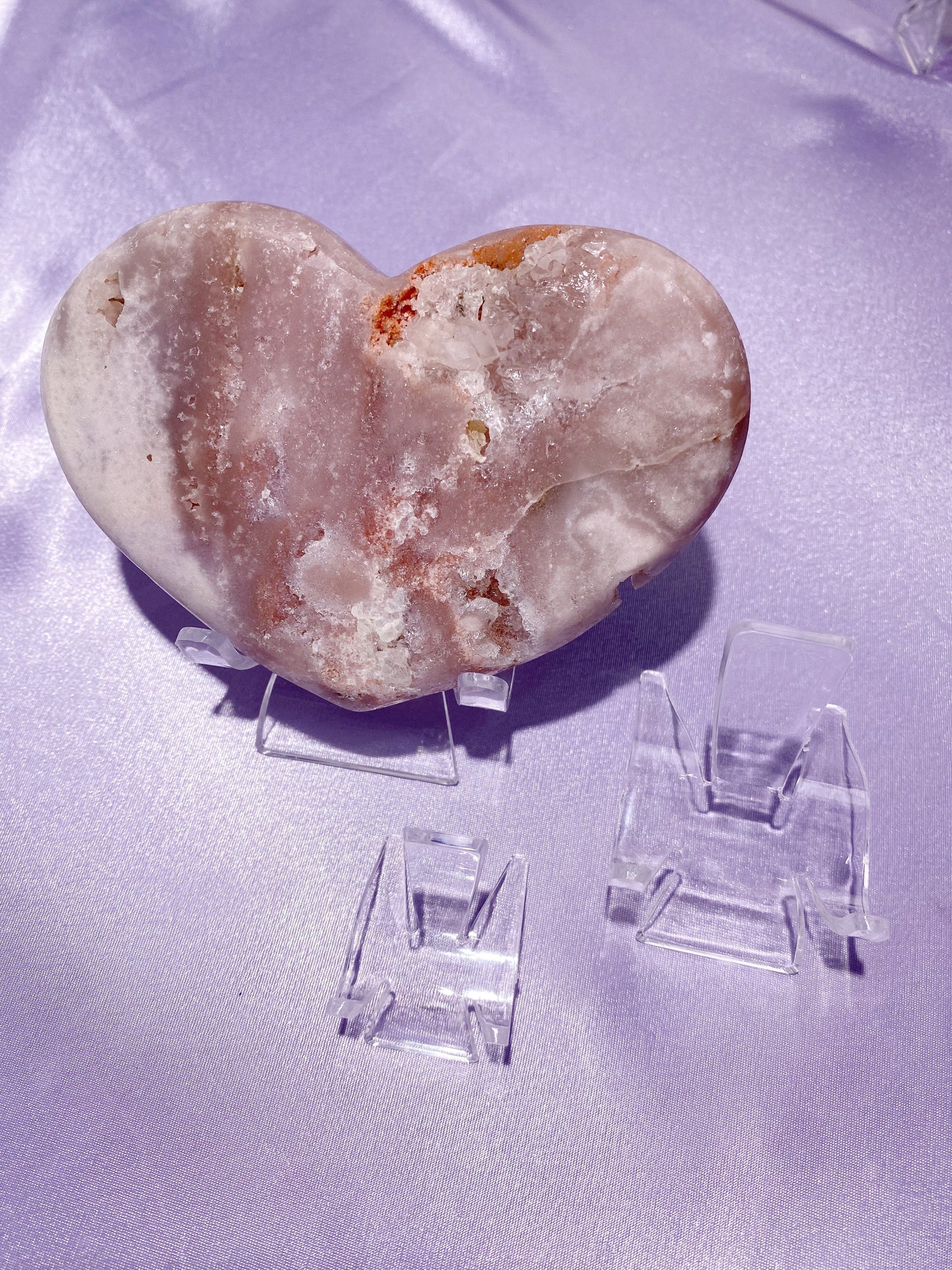 Acrylic Heart Stand - Caring Crystals