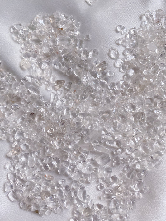 Clear Quartz Chips - Caring Crystals