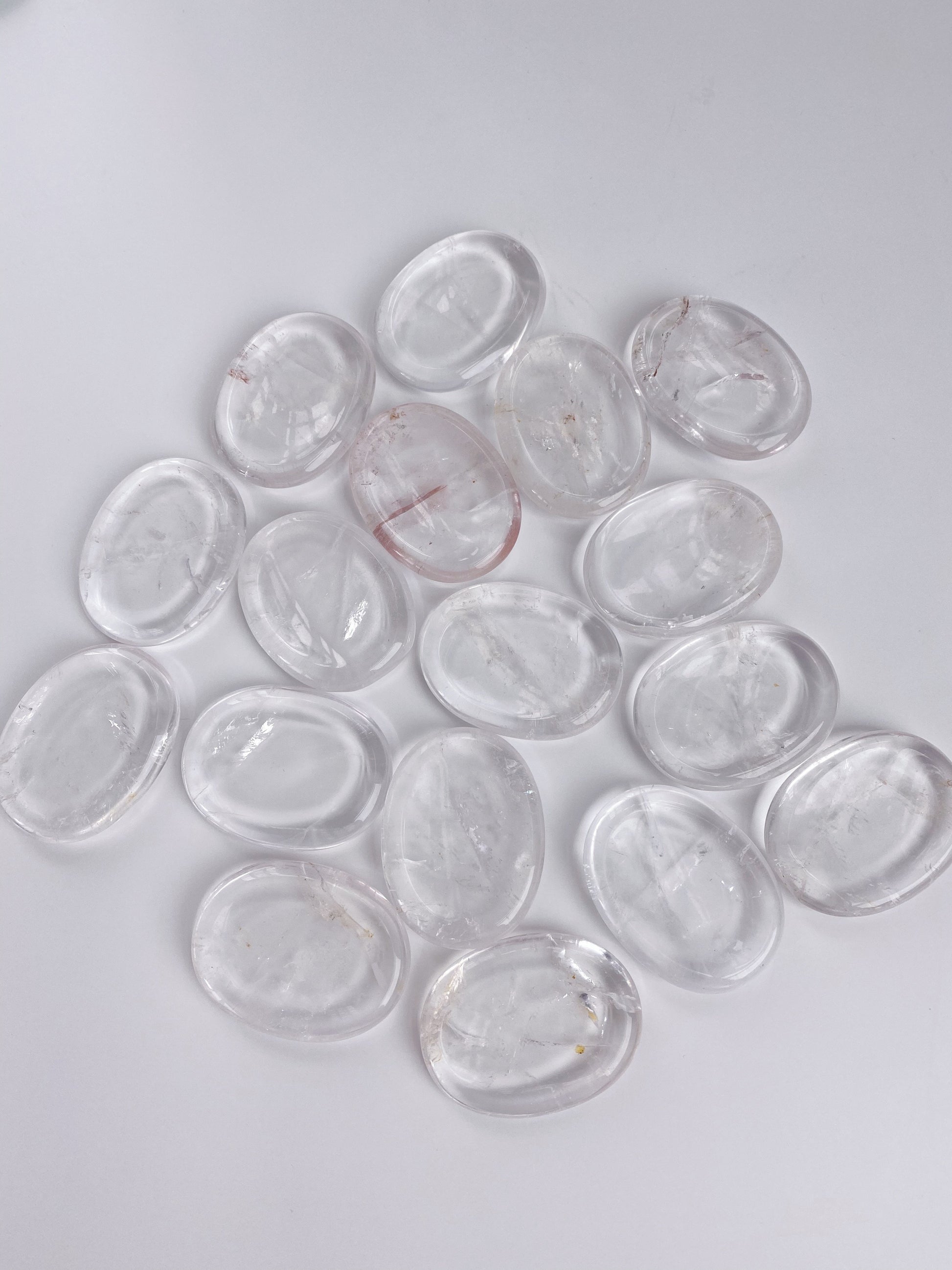 Clear Quartz Worrystone - Caring Crystals