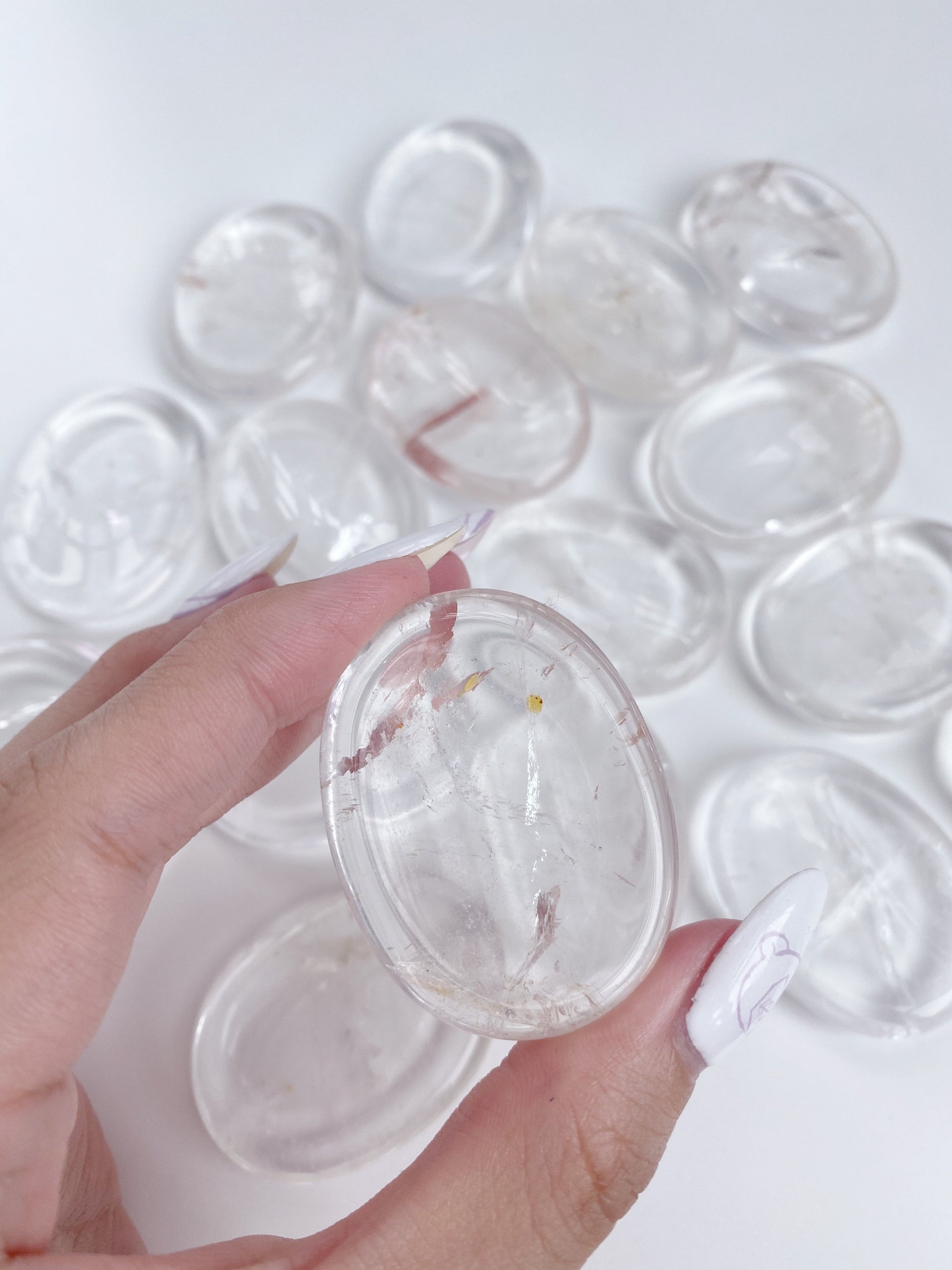 Clear Quartz Worrystone - Caring Crystals