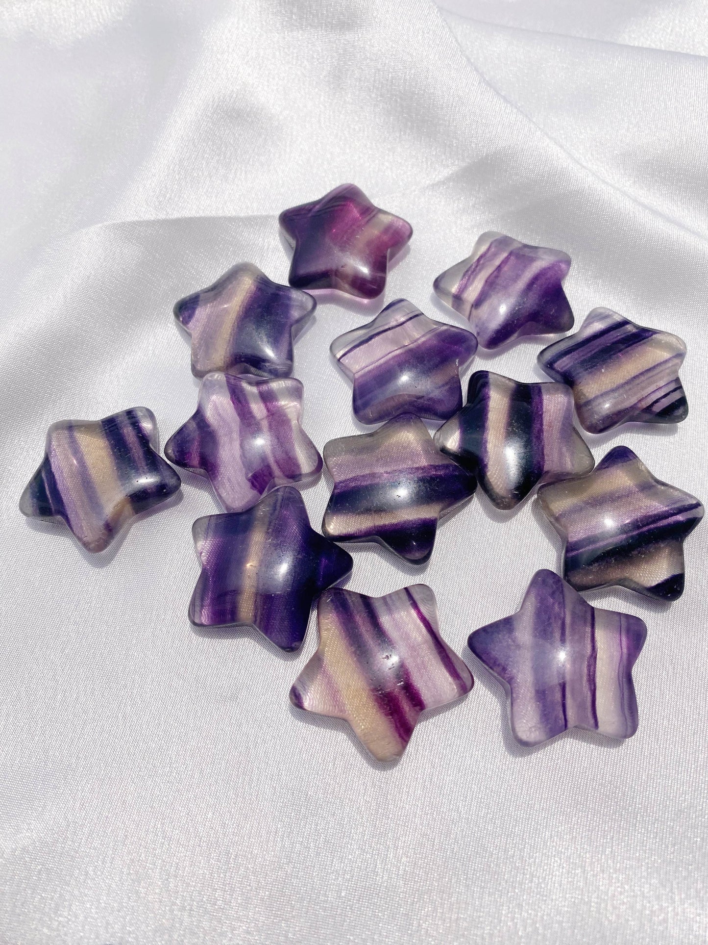 Fluorite Star and Moon - Caring Crystals
