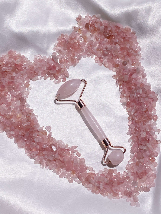 Rose Quartz Face Rollers - Caring Crystals