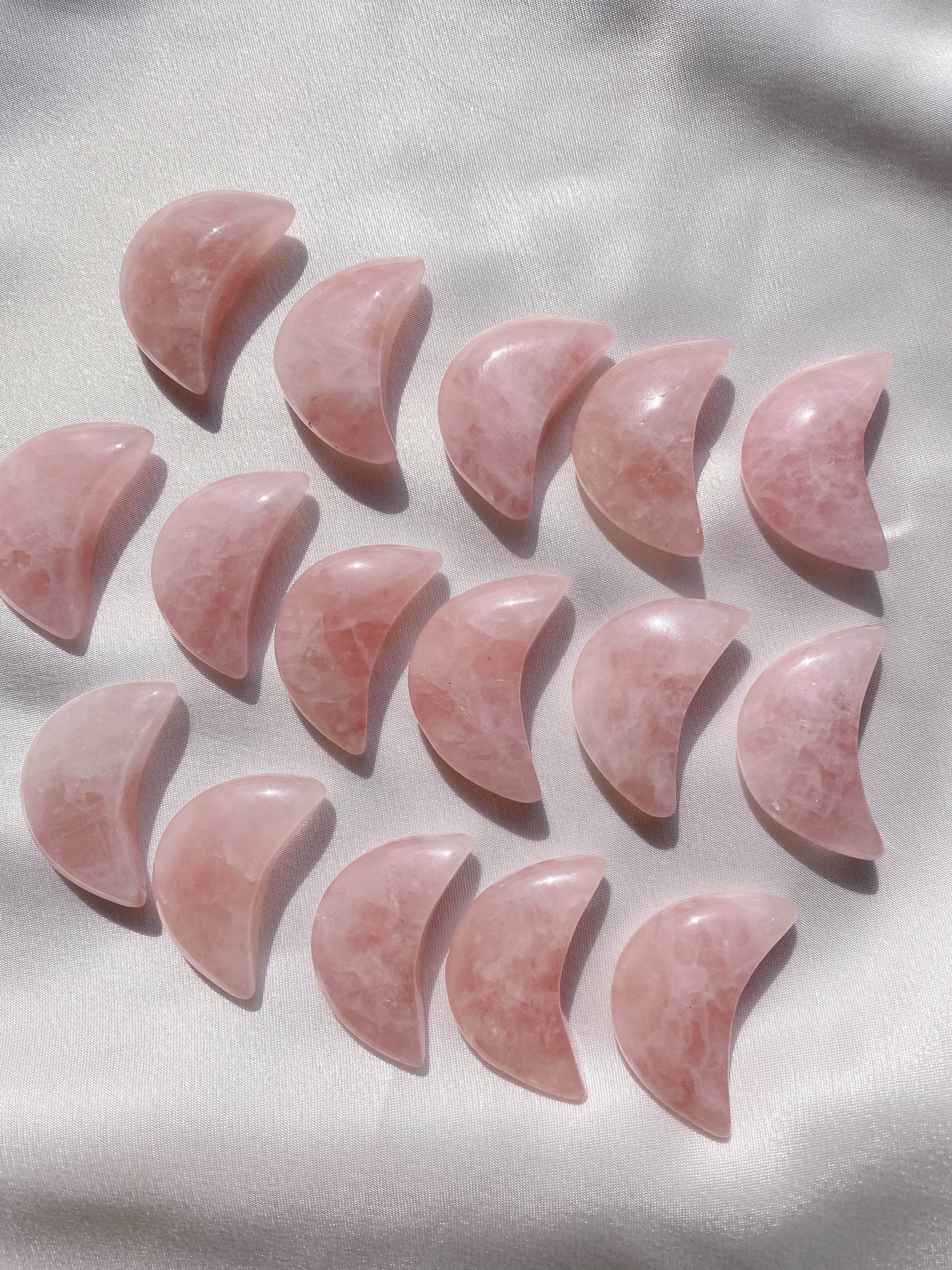 Rose Quartz Star and Moon - Caring Crystals